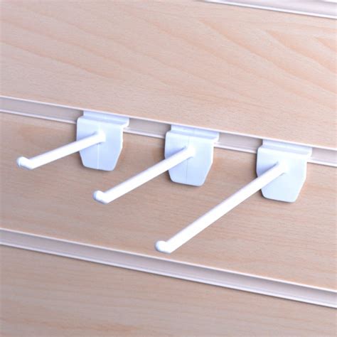 plastic slatwall hooks.